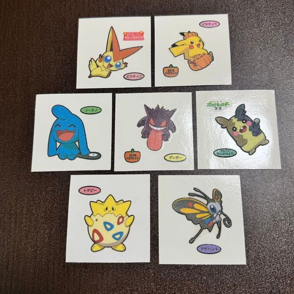 ポケモンパン ポケモンシール デコキャラシール 7枚
