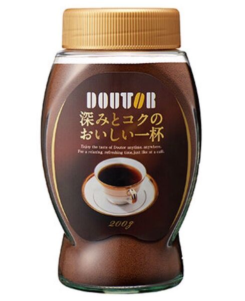 ドトールコーヒー インスタントコーヒー 深みとコクのおいしい一杯 200g 1本