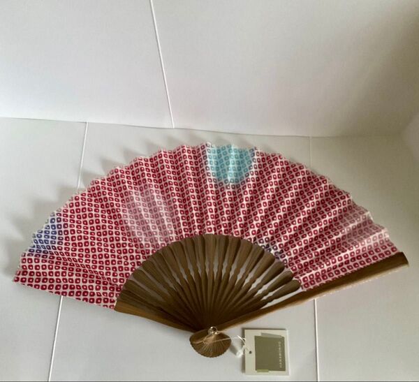 濱文様 手ぬぐい 扇子 【未使用】