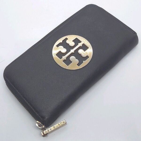 トリーバーチ ラウンドファスナー長財布 ロングウォレット 財布 ブラック 黒 Tory Burch