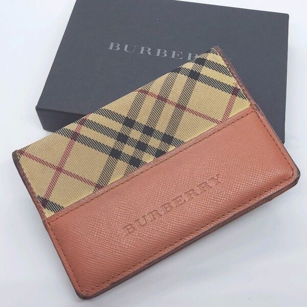 バーバリー パスケース 定期入れ カードケース 箱付き BURBERRY
