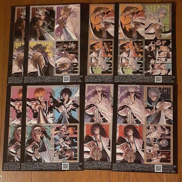 セブンイレブン限定 BLEACHオリジナルクリアシート 全4種×2