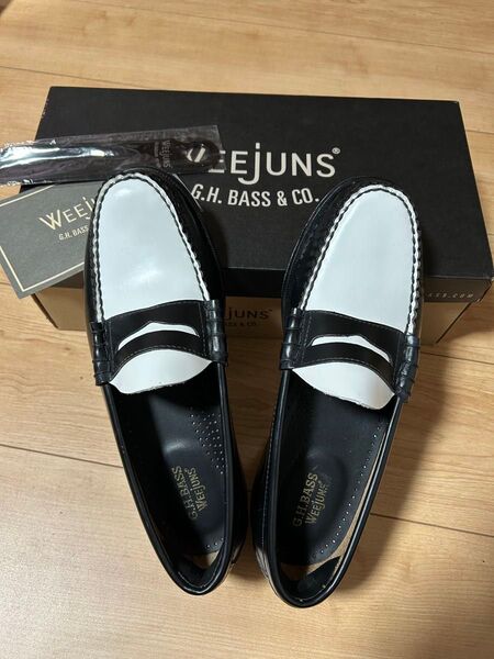 G.H.BASS WEEJUNS ローファー 白黒 ツートンカラー