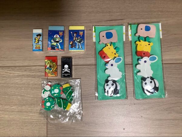 消しゴム トイストーリー他 18個まとめて