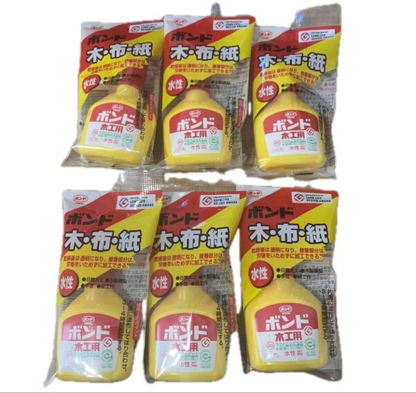 コニシ ボンド木工用 50g (ハンディパック) #10124 6本
