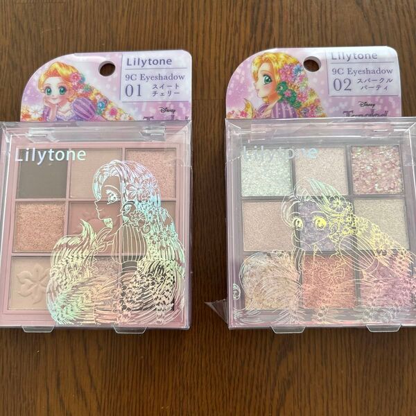 Lilytone アイシャドウパレット ラプンツェル 01&02