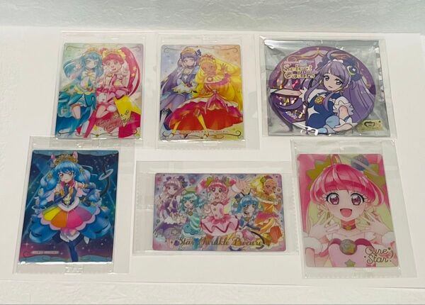 プリキュアオールスターズ スタートゥインクルプリキュア 6点セット ホログラム缶バッジ キュアセレーネ カードウエハース10