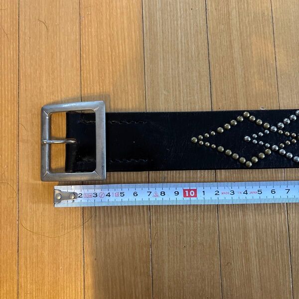 フラットヘッド スタッズベルト サイズ33