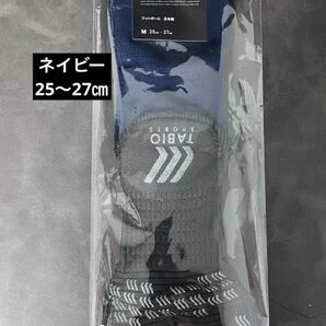 TABIO タビオ フットボール 5本指ソックスM 25〜27センチ ネイビー