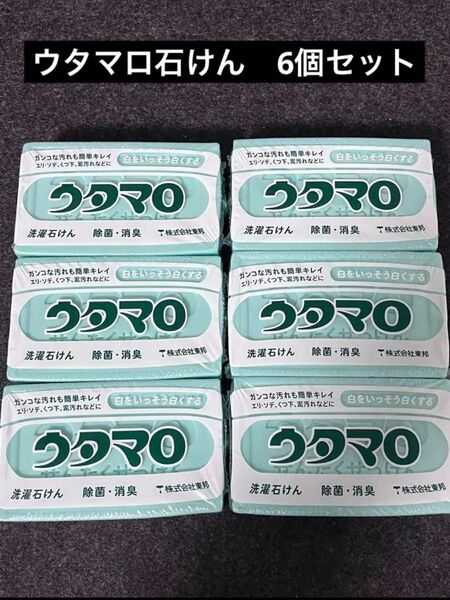 ウタマロ 洗濯用石けん 133g 6個セット