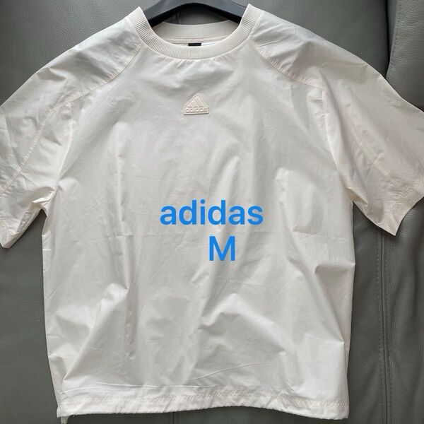 adidasレディース 半袖TシャツM (チョークホワイト)