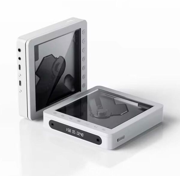 未開封■FiiOバランス接続CDプレイヤー【FiiO DM13】ポータブルCD(透明)■CDリッピング:Bluetooth接続■