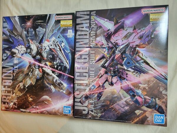 【未組立品】MG フリーダムガンダムVer.2.0&ジャスティスガンダム
