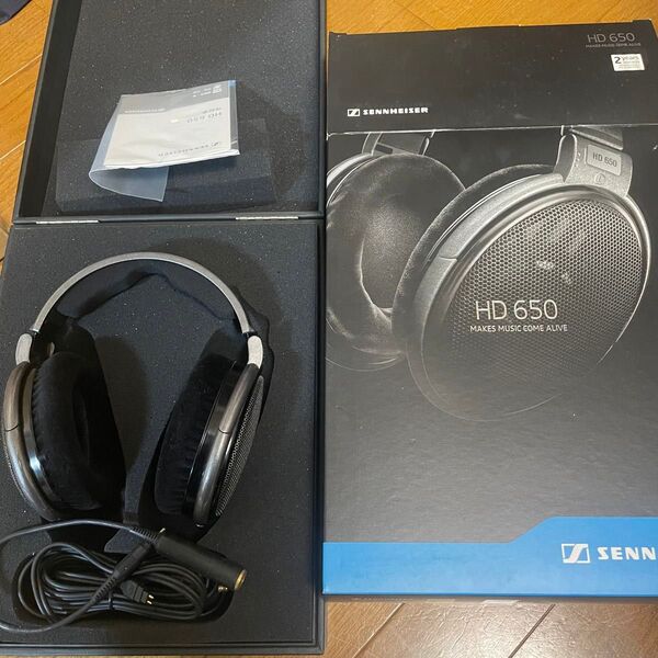 【イヤーパッド、ネックパッド交換済】hd650 有線ヘッドホン SENNHEISER