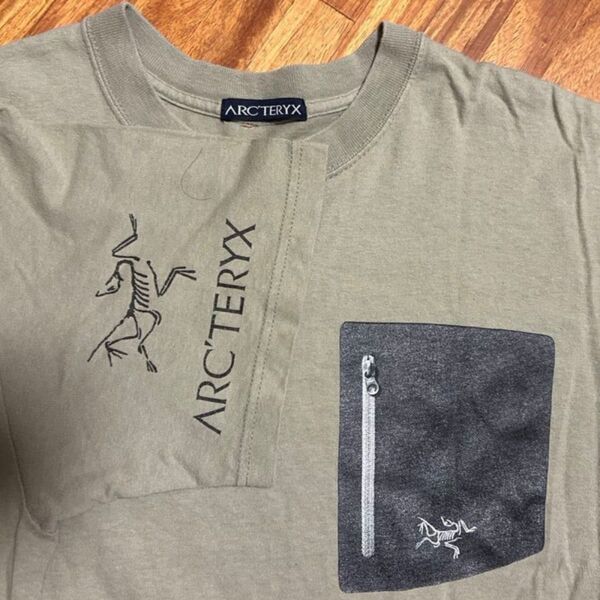 ARC'TERYX アークテリクス Tシャツ グリーン メンズ キズあり