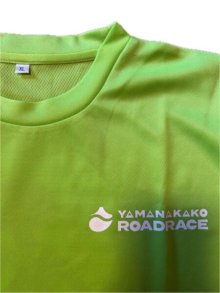 YAMANAKAKO ROADRACE Tシャツ グリーン XLサイズ 第45回大会 山中湖 マラソン 令和7年5月25日開催