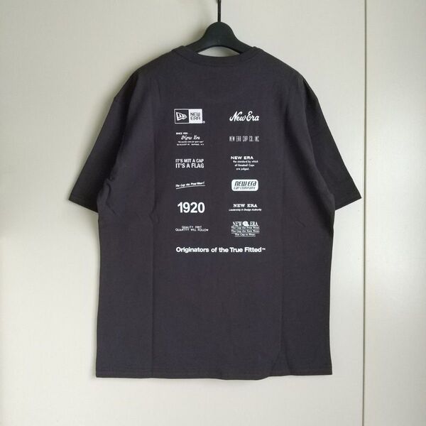 ニューエラ 半袖 ウォッシュドコットン Tシャツ ロゴアーカイブ 14410031 スミクロ XLサイズ 新品