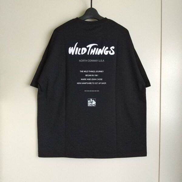 ワイルドシングス フリークスストア別注 ビッグシルエット ロゴバックプリント クルーネック Tシャツ Mサイズ 新品