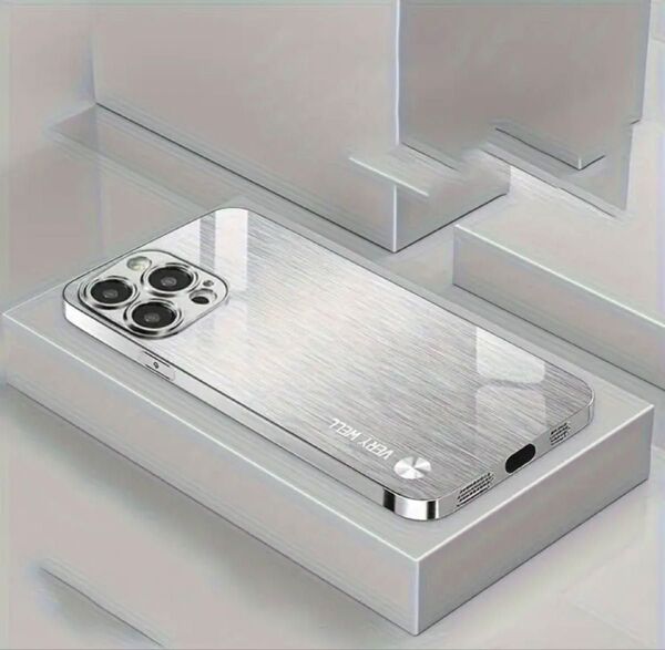 iphone 13miniシルバーガラスケース