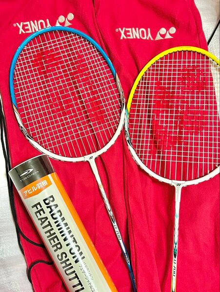 YONEX NANORAY B700 バドミントンラケット2本とシャトル セット