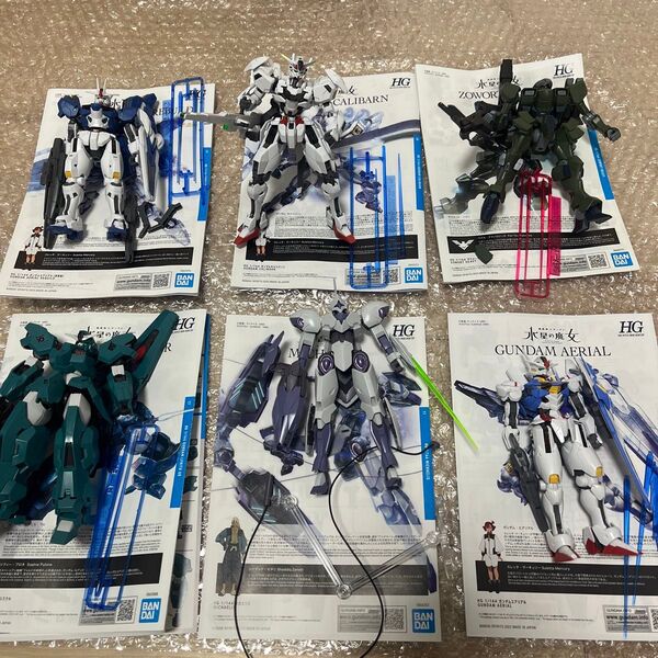HG ザウォートヘヴィ ガンダムエアリアル ガンダムキャリバーン ガンダムエアリアル改修型 ミカエリス ガンダムルブリスウル 素組