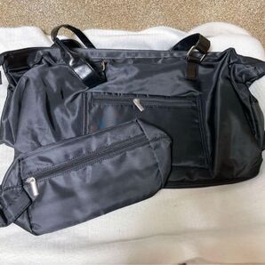 ボストンバッグ トラベルバッグ レディース 旅行バッグ マザーバッグ カバン 斜めかけ トートバッグ 化粧ポーチ付き ブラック