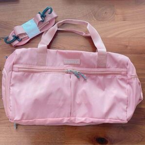 ボストンバッグ ジム 修学旅行 出張 旅行 軽量 防水 斜め掛け ショルダーバッグ トートバッグ ピンク 大容量 ナイロン バッグ