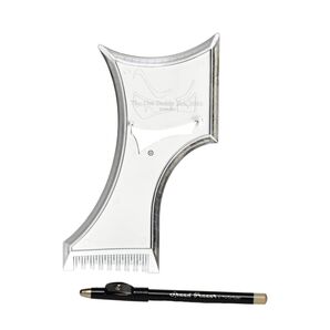 櫛 ヘアシェーピングガイド、メンズひげテンプレートツール、ヤギライナー、口ひげスタイリングシェイパー、ネックシェーブガイド