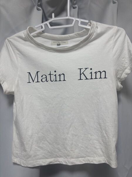 マーティンキム Tシャツ Matin Kim 半袖 ホワイト 白