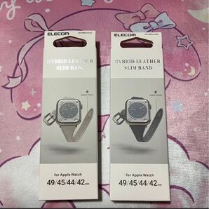 【お得な2点セット】Apple Watch 用 49 45 44 42mm バンド ベルト
