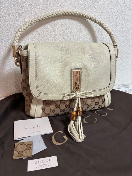 【期間限定お値下げ】GUCCIバンブーハンドバック ショルダー