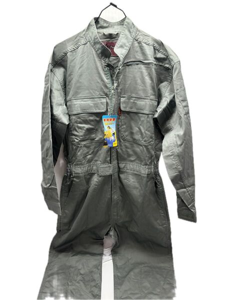 ジーベック XEBEC つなぎ 作業着 ツナギ服 続服 34000 未使用品 アーミーグリーン メンズ L