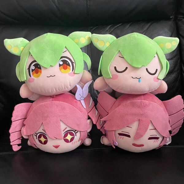重音テト くてんこbigぬいぐるみ ずんだもん ねそべりぬいぐるみ 4点セット 新作プライズ 寝そべり ぬいぐるみ