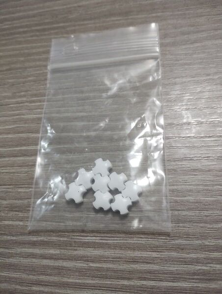 磁気撹拌子 マグネチックスターラー PTFE テフロンマグネット スターラーバー クロス 十字 ラボ 実験 8個入り 理化学機器