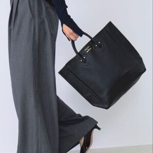 新品タグ付 YOUNG&OLSEN / レザートートバッグ M ブラック