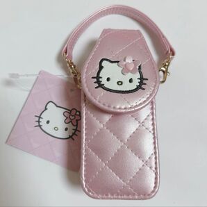 新品 タグ付 ハローキティ ミニチュアキルト ハンドル付きケース