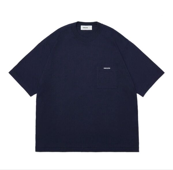 サイズL新品everyone pocket tee shirt(NAVY)