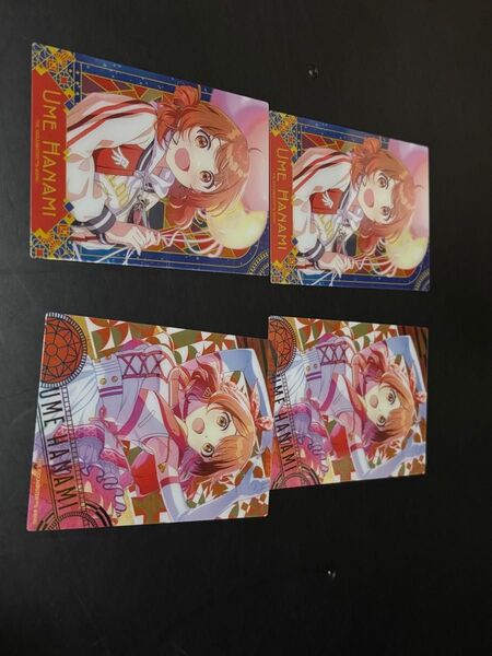 花海佑芽 4枚 アートクリアカード ノーマルのみ 学園アイドルマスター 学マス