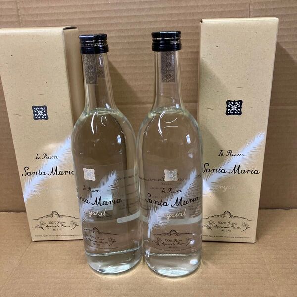 サンタマリアクリスタル ラム酒 37度 720ml 箱付2本 未開栓