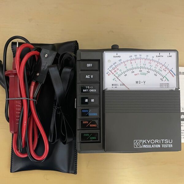 KYORITSU 絶縁抵抗計 MODEL 3301 アナログテスター 美品