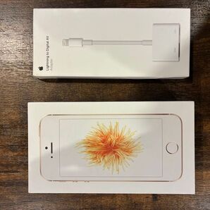 【貴重】Apple純正 Apple Lightningアダプタ&iPhone SE(第1世代) 32GB セット