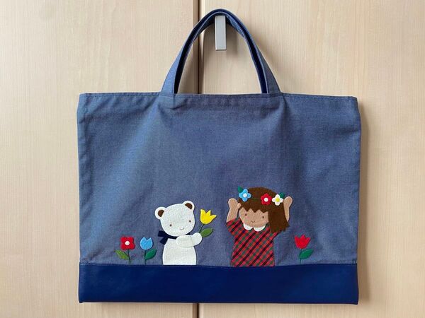 familiar デニムバッグ 582501 花かんむり似合うかな?