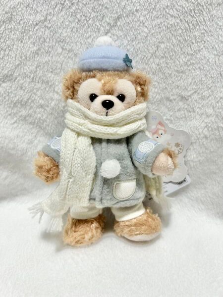 ディズニー ダッフィー ダンシングスノーフレークス クリスマス ぬいぐるみバッジ ぬいば キーホルダー