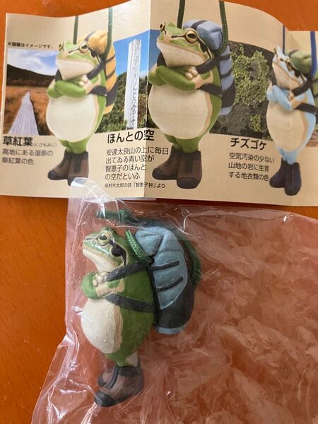 カエルの森工房 無事カエルストラップ ~アースカラー~ ほんとの空