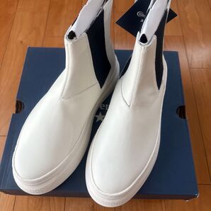 新品未使用 ALL STAR COUPE BATEAU SIDEGORE レザー ホワイト