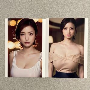 AI美女 L判写真 10枚セット