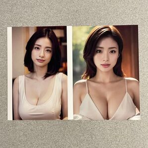 AI美女 L判写真 10枚セット