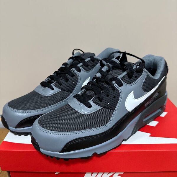 未使用 Airmax90 GORE-TEX 26.5cm NIKE ナイキ エアマックス 箱付き グレー 黒 ブラック 防水