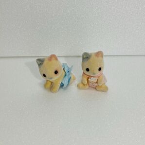シルバニアファミリー ミケネコ 赤ちゃん ふたご THE Whiskers Cat Twins 初期 海外 双子