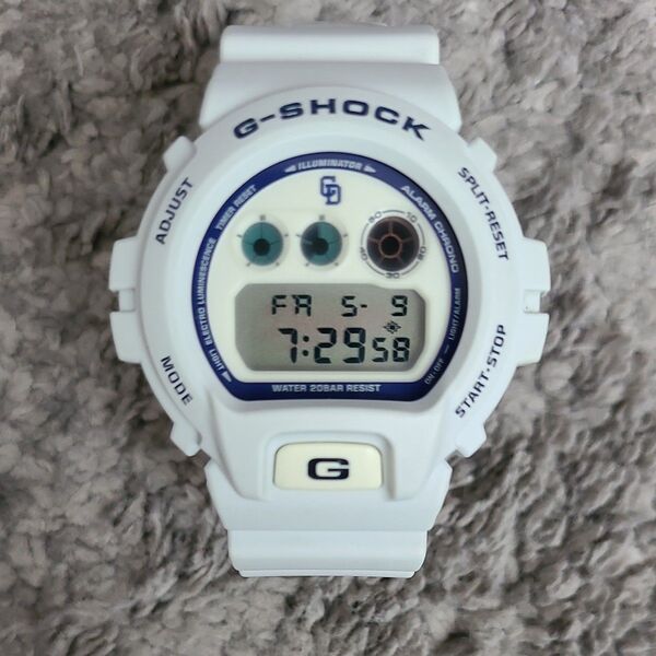 CASIO G-SHOCK DW-6900FS 中日ドラゴンズ プロ野球 観戦グッズ ホワイト